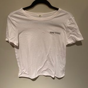 3/$15 white graphic tee